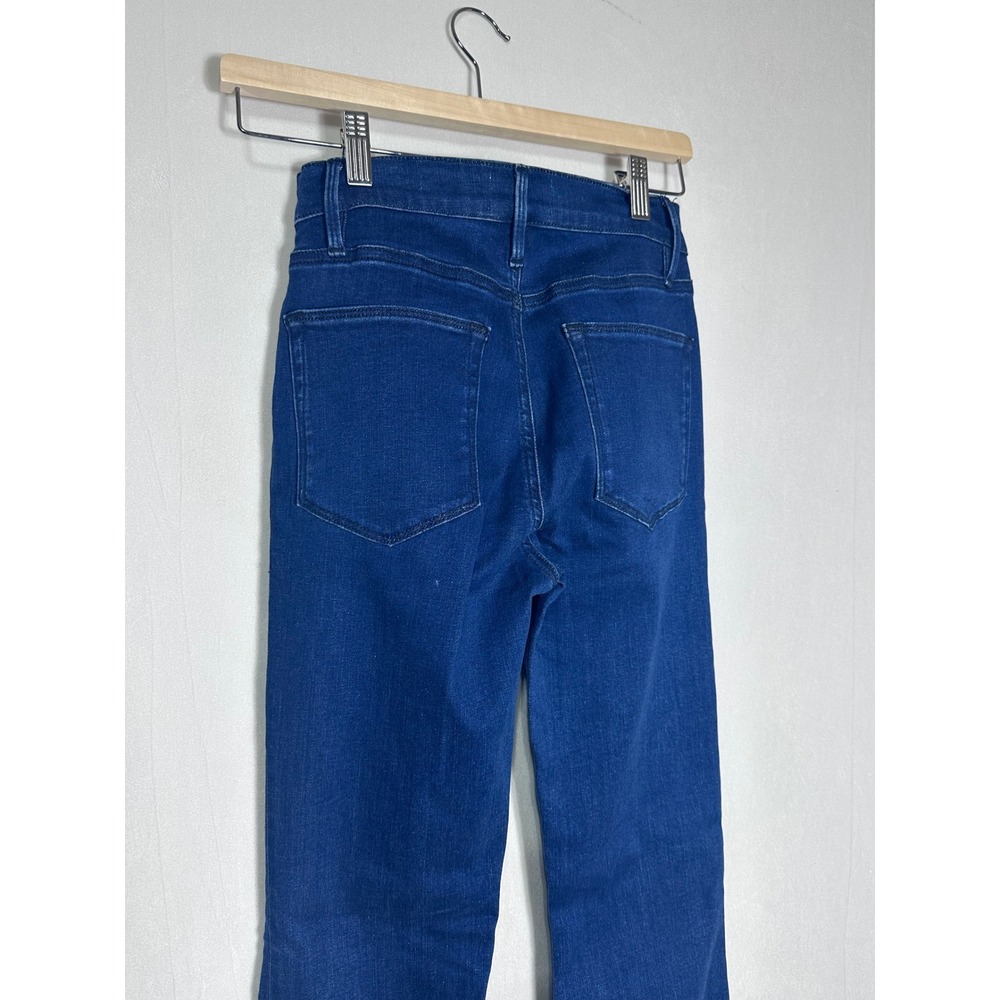 FRAME Le High Flare Jeans Umma Dark Wash High Rise Denim LHF738 Size 26 - Picture 6 of 8